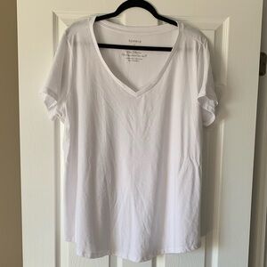 Torrid Classic White V-Neck Tee